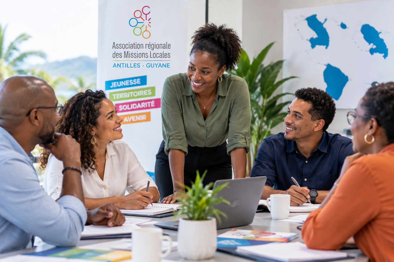 Équipe de travail de l'ARML Antilles-Guyane en réunion